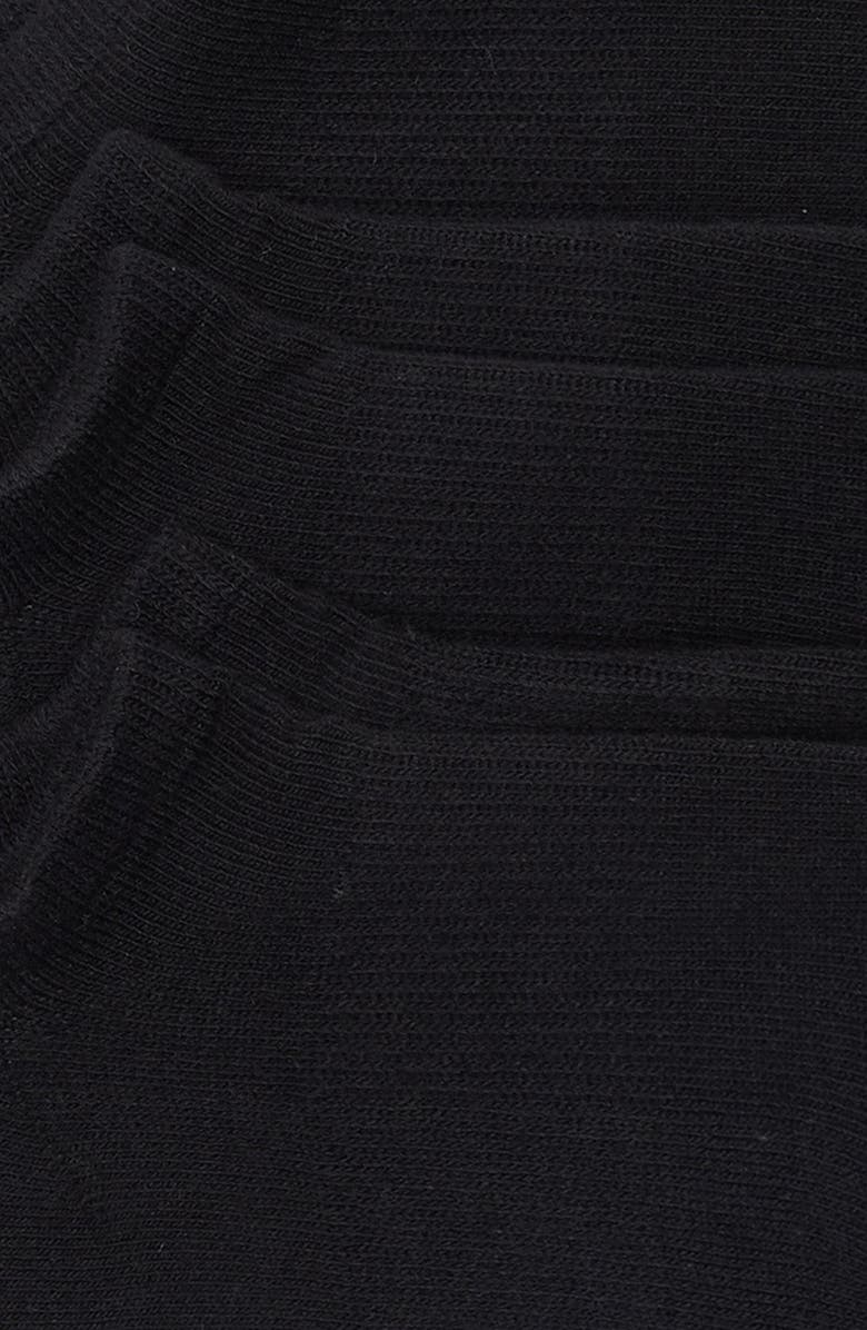 Nordstrom 3-Pack Everyday Double-Y Quarter Socks, Alternate, color, Black