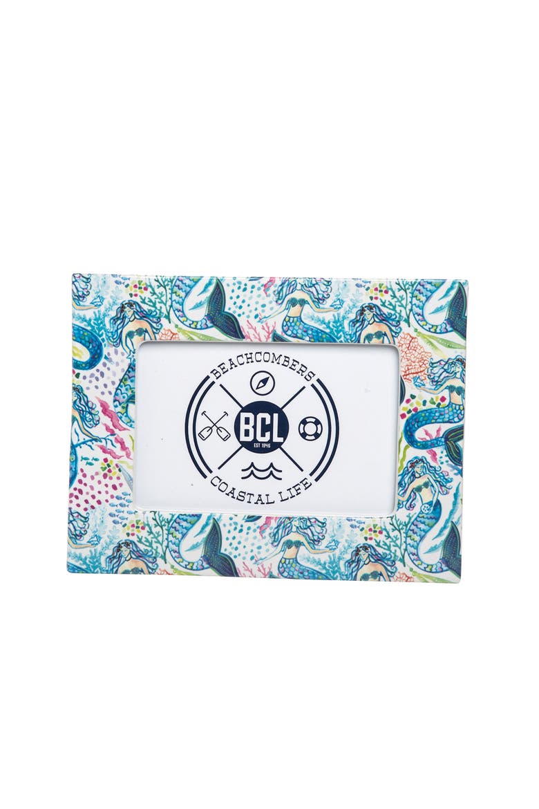 Mermaid Garden 8" X 6" Photo Frame Blue Mermaids, Main, color, Blue