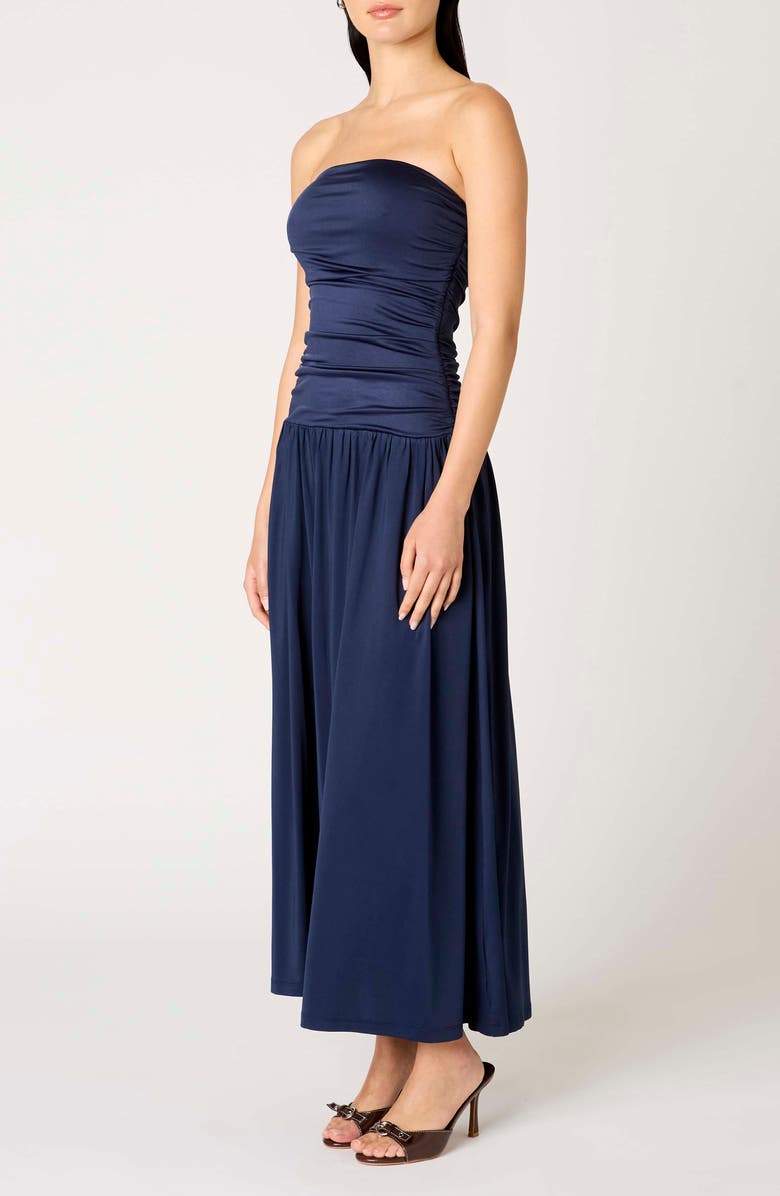 Nia Santal Strapless Dress, Alternate, color, Midnight