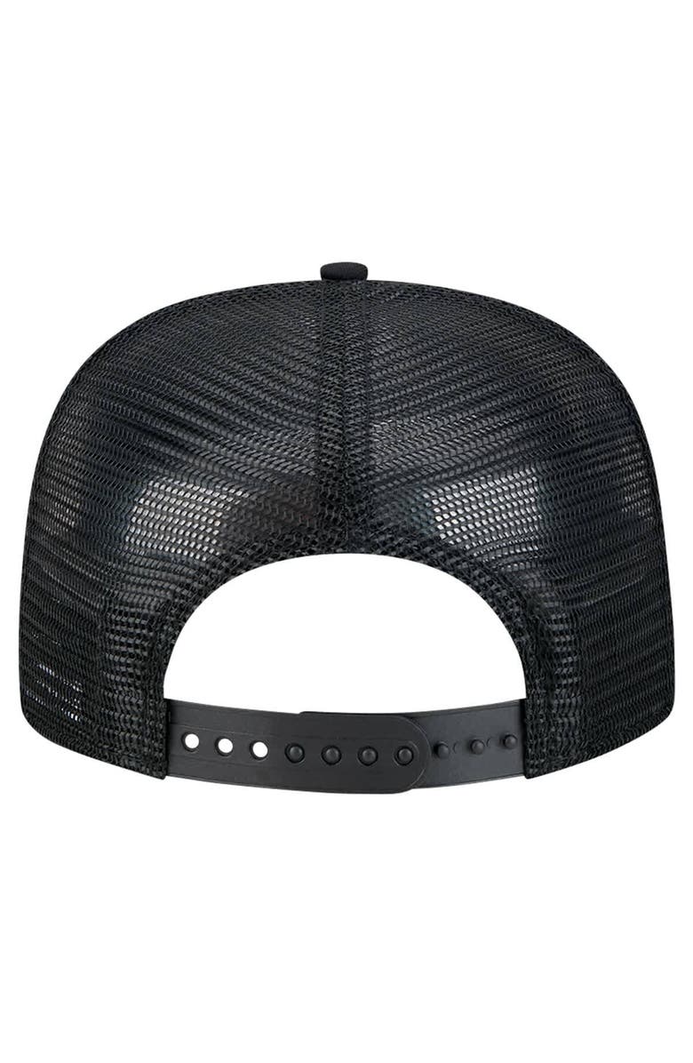 New Era Men's New Era Black San Francisco Giants Tone Foam Meshback Golfer Snapback Hat, Alternate, color, 