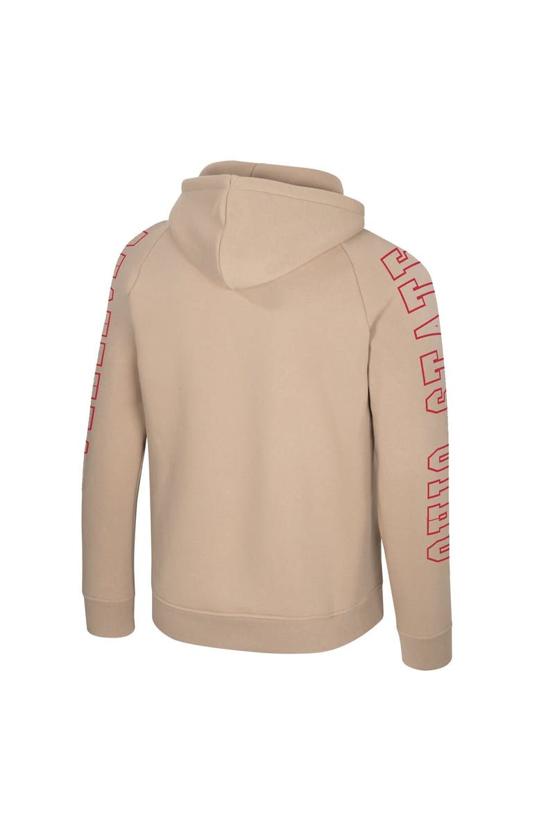 COLOSSEUM Men's Colosseum Tan Ohio State Buckeyes Big Break Raglan Hoodie, Alternate, color, Tan