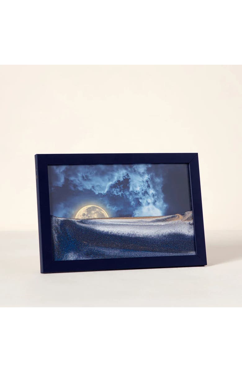 Uncommon Goods Harvest Moon Sand Art by Pitkin Stearns, Alternate, color, Midnight Blue