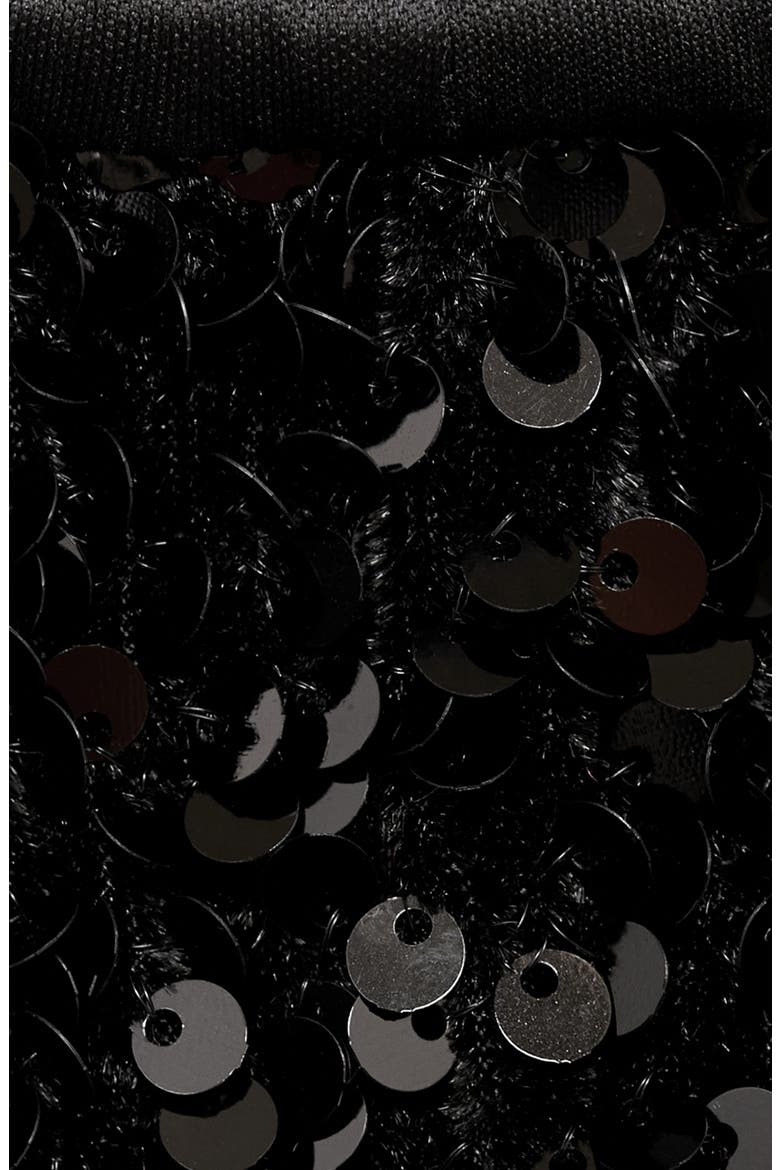 Xturner Sequin Shorts, Alternate, color, BLACK