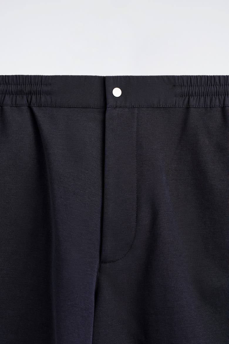 Elasticated Paneled Jersey Shorts, Alternate, color, NAVY