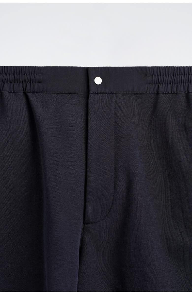 COS Elasticated Paneled Jersey Shorts, Alternate, color, Navy