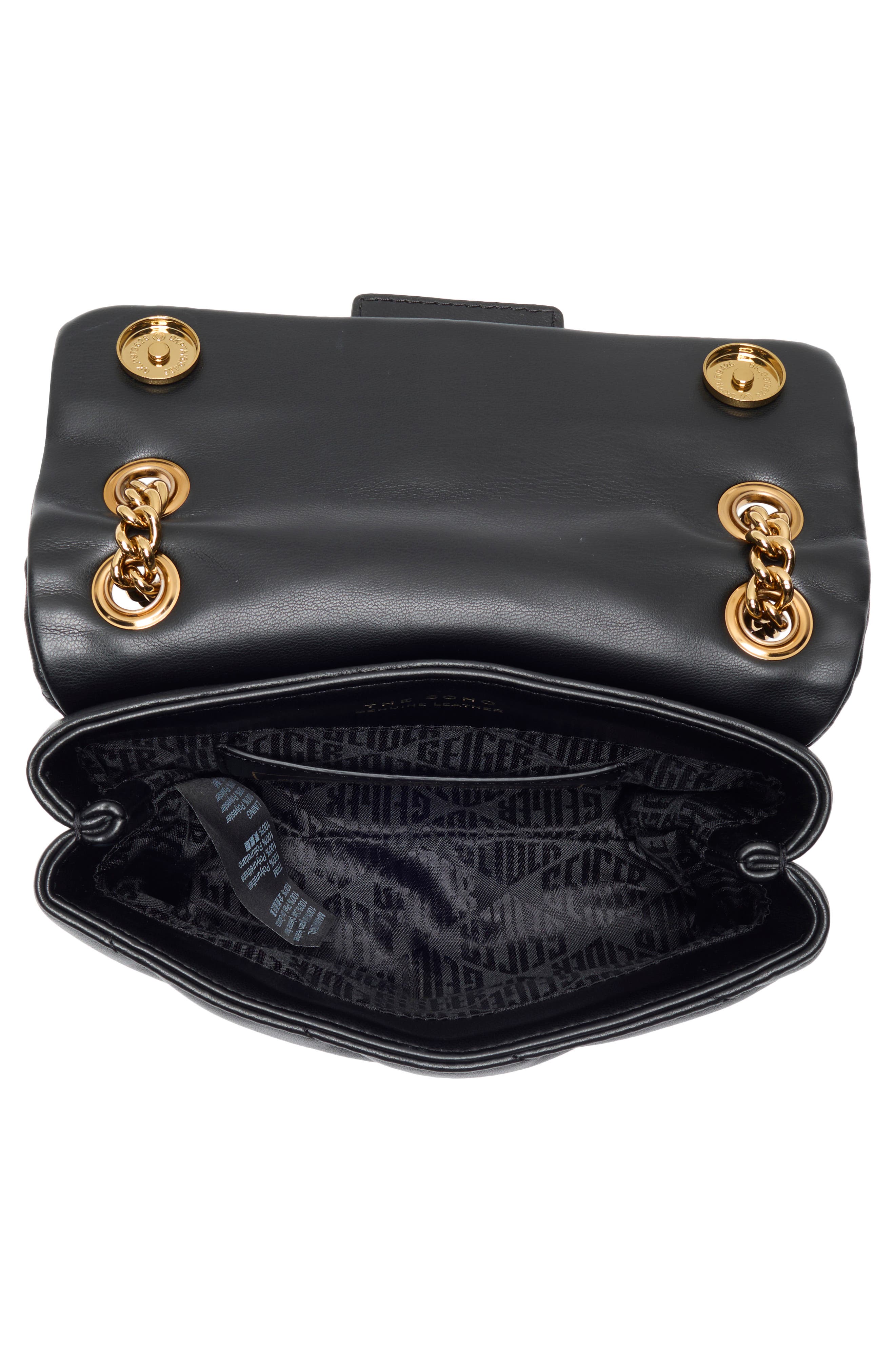 Kurt Geiger London Soho Mini Leather Bag, Alternate, color, Black