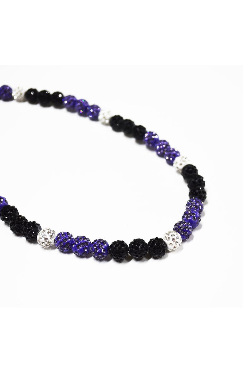 The Drip Bros Rivalry Drip Team Spirit Baseball and Sports Necklace, Alternate, color, Purple Adult