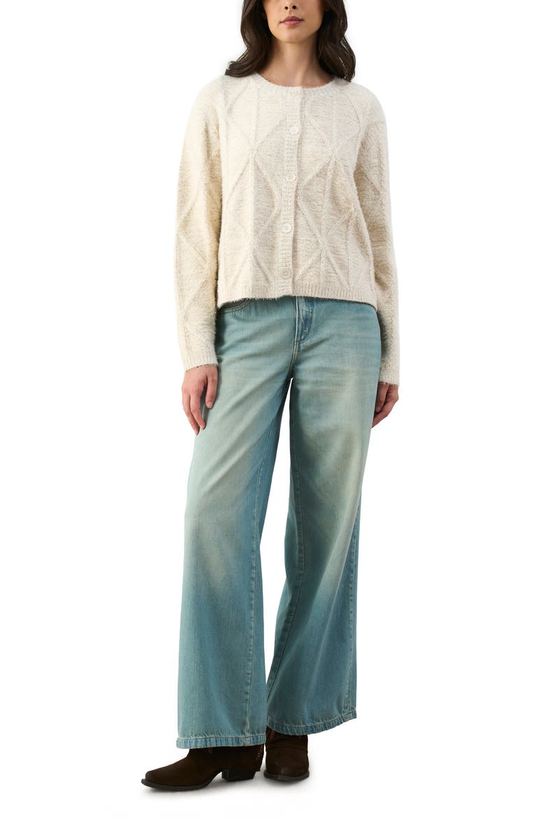 Soren Woven Cardigan With Lurex, Alternate, color, White