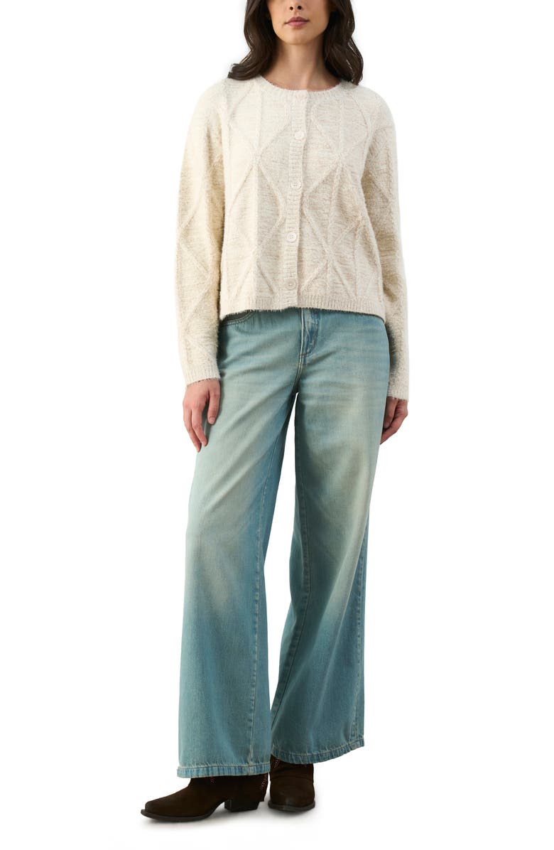 Velez Knitted Cardigan, Alternate, color, White