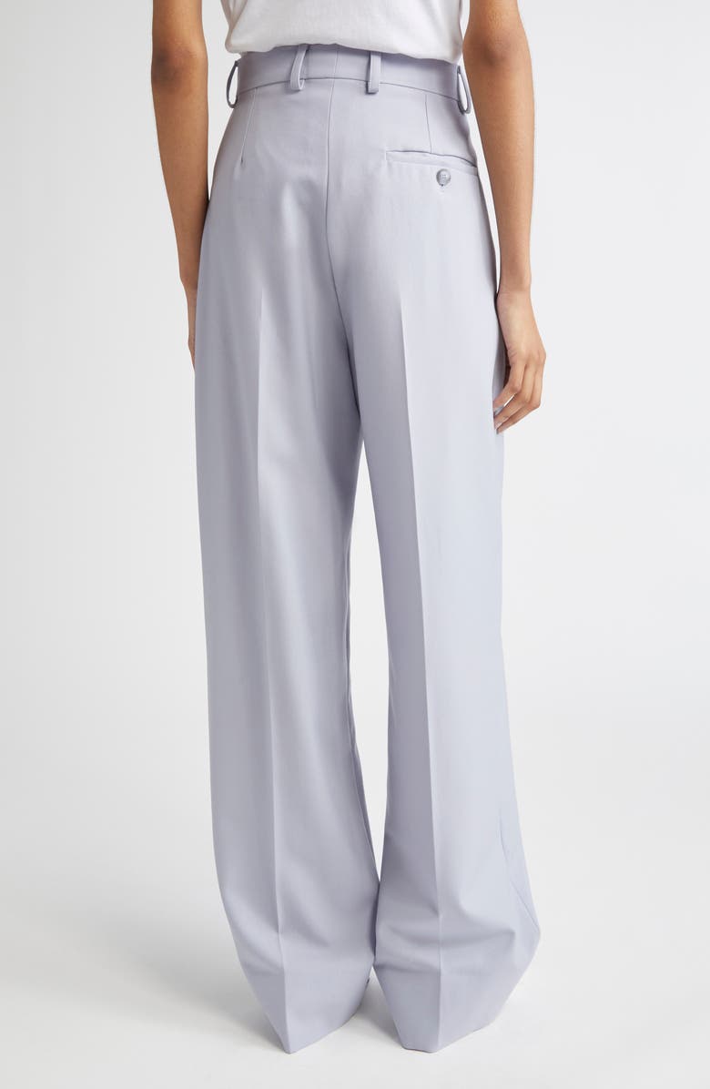 Stella McCartney Loose Straight Leg Wool Canvas Trousers, Alternate, color, 4218 - Cloudy Blue