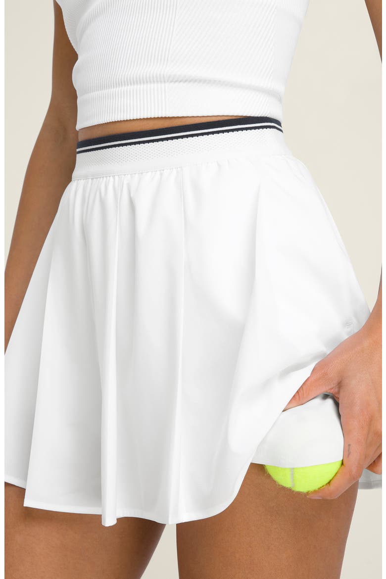 Velocity Pleated Lined Performance Shorts, Alternate, color, BRIGHT WHITE