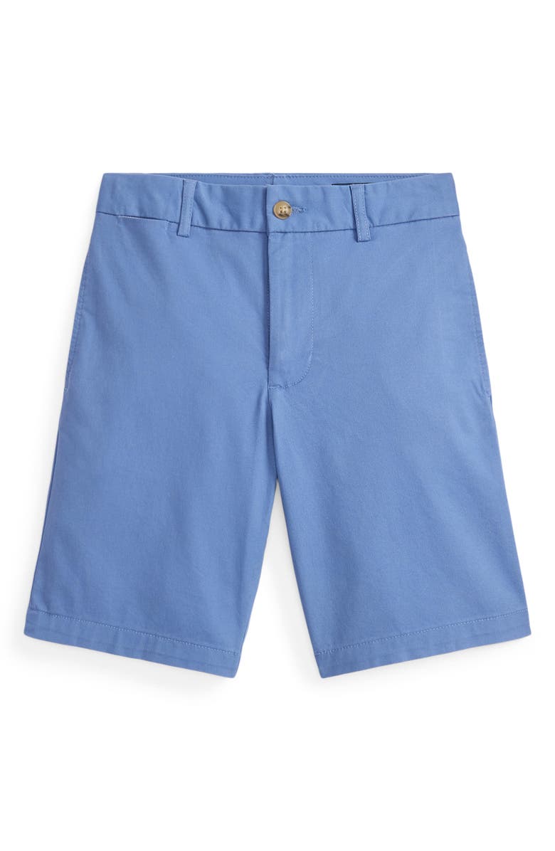 Polo Ralph Lauren Kids' Preppy Stretch Twill Shorts, Main, color, Nimes Blue