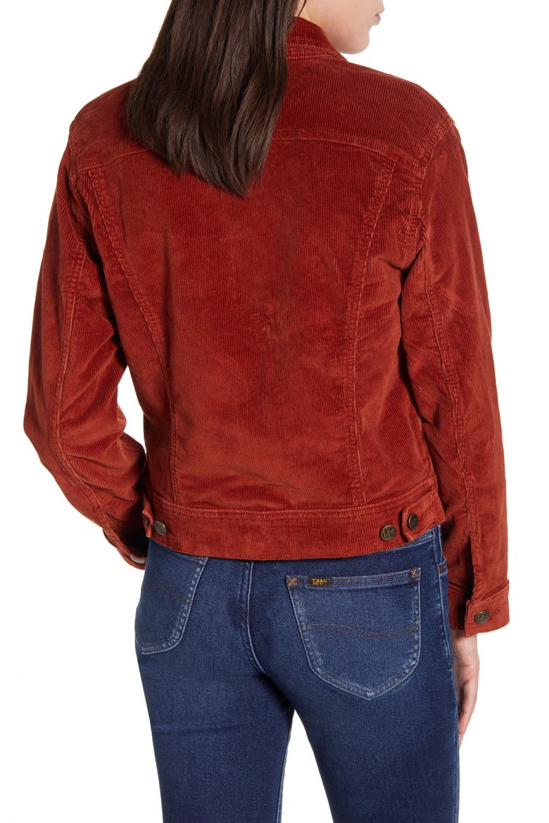 Rider Corduroy Jacket, Alternate, color, BURNT HENNA CORD