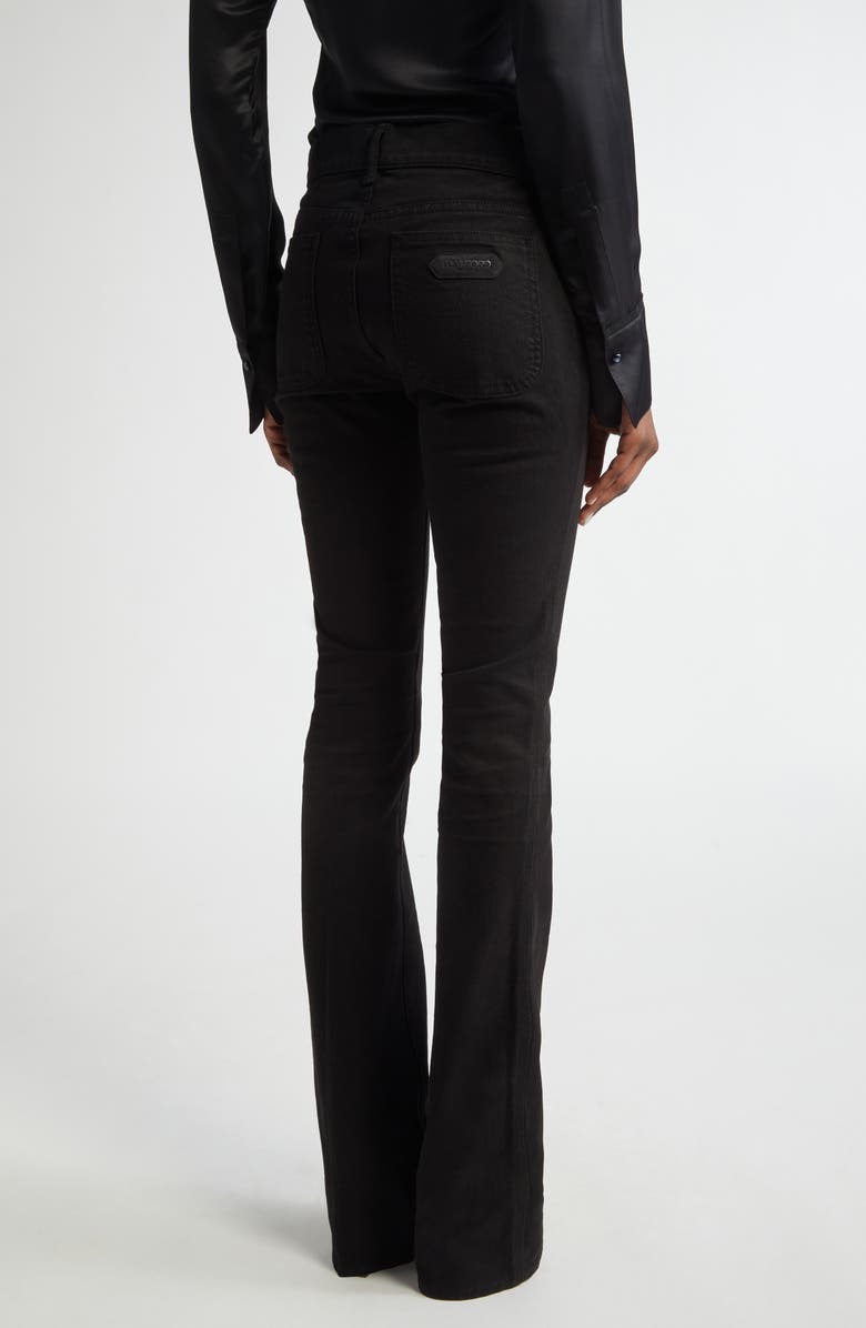 TOM FORD Cotton Stretch Twill Flare Leg Pants, Alternate, color, 