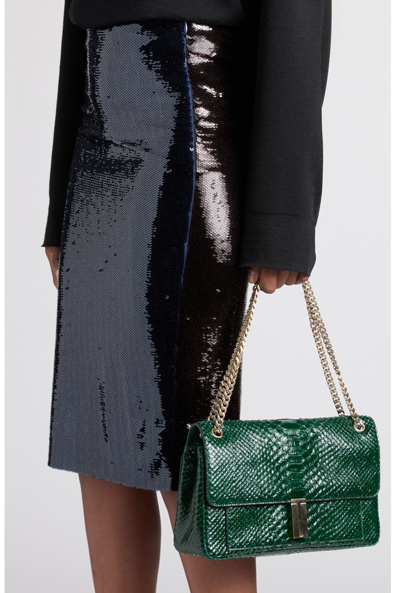 Sequin Pencil Skirt, Alternate, color, ROYAL BLUE/ BROWN