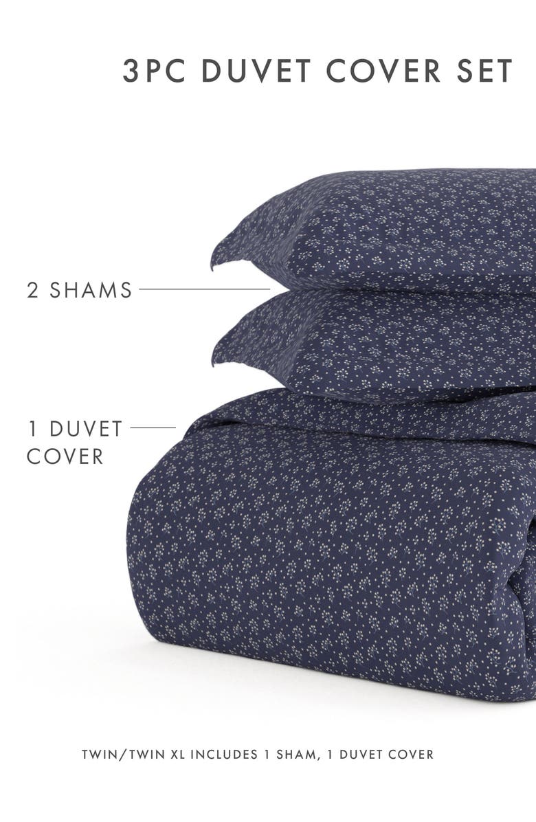 IENJOY HOME Premium Ultra Duvet Cover & Sham Set, Alternate, color, Navy