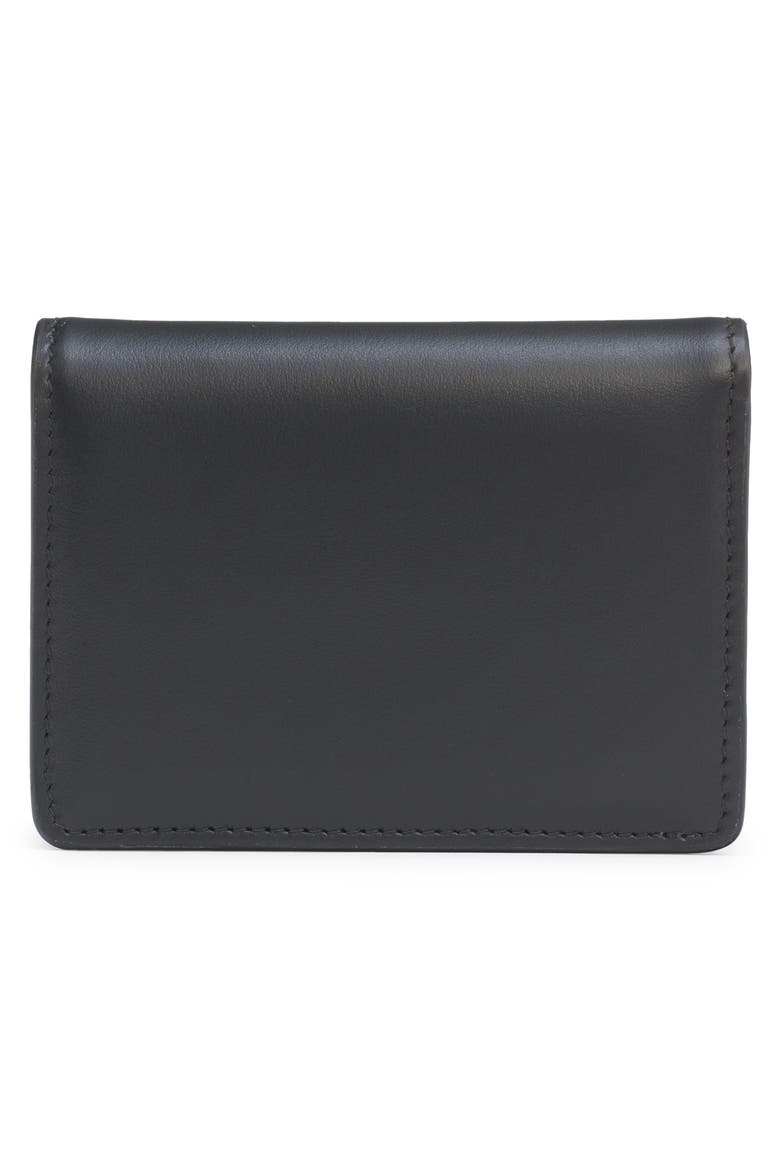 DG Logo Leather Wallet, Alternate, color, 80999 BLACK