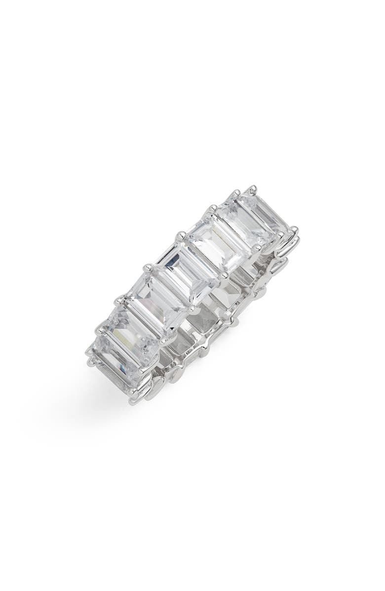 Adina's Jewels Adina’s Jewels Baguette Eternity Band Ring, Main, color, 