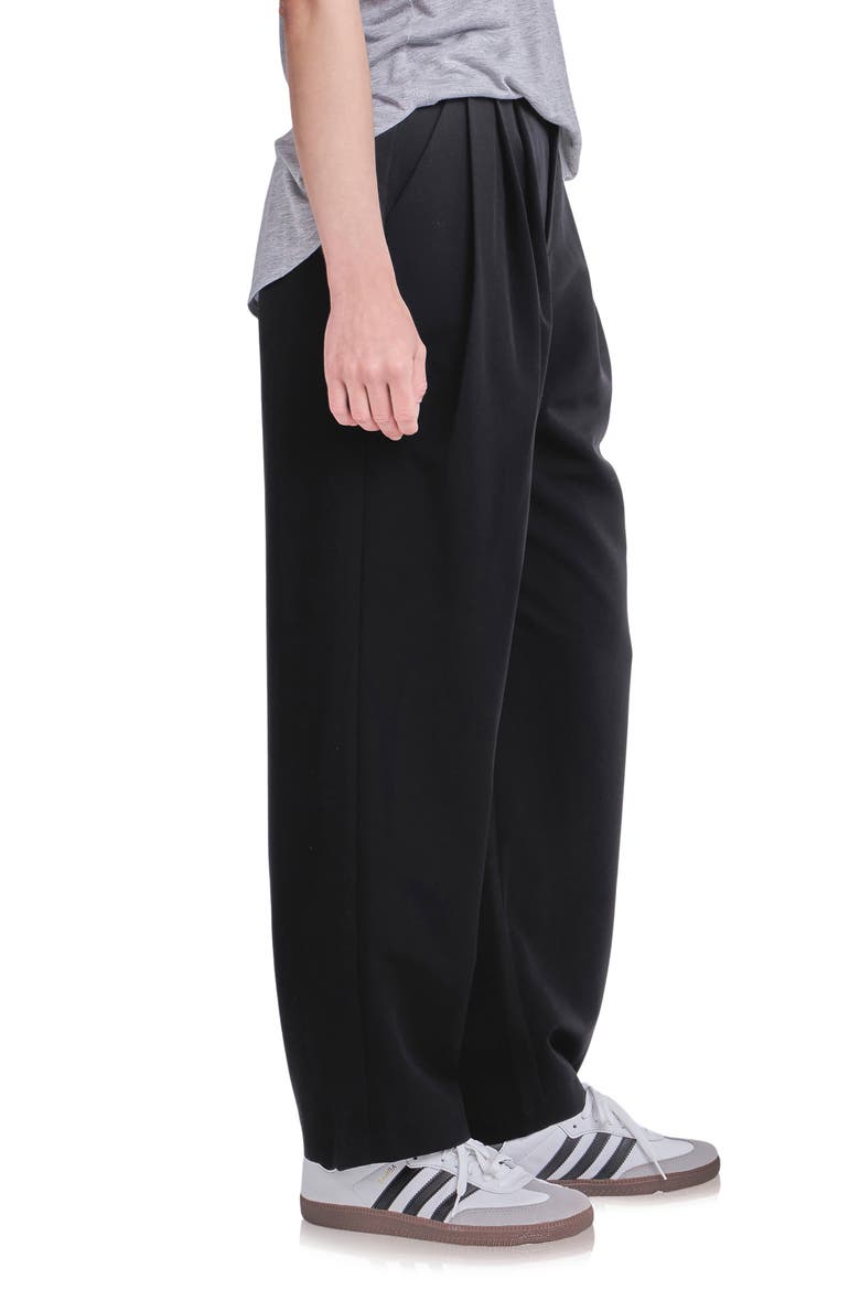 High Waist Balloon Trousers, Alternate, color, BLACK