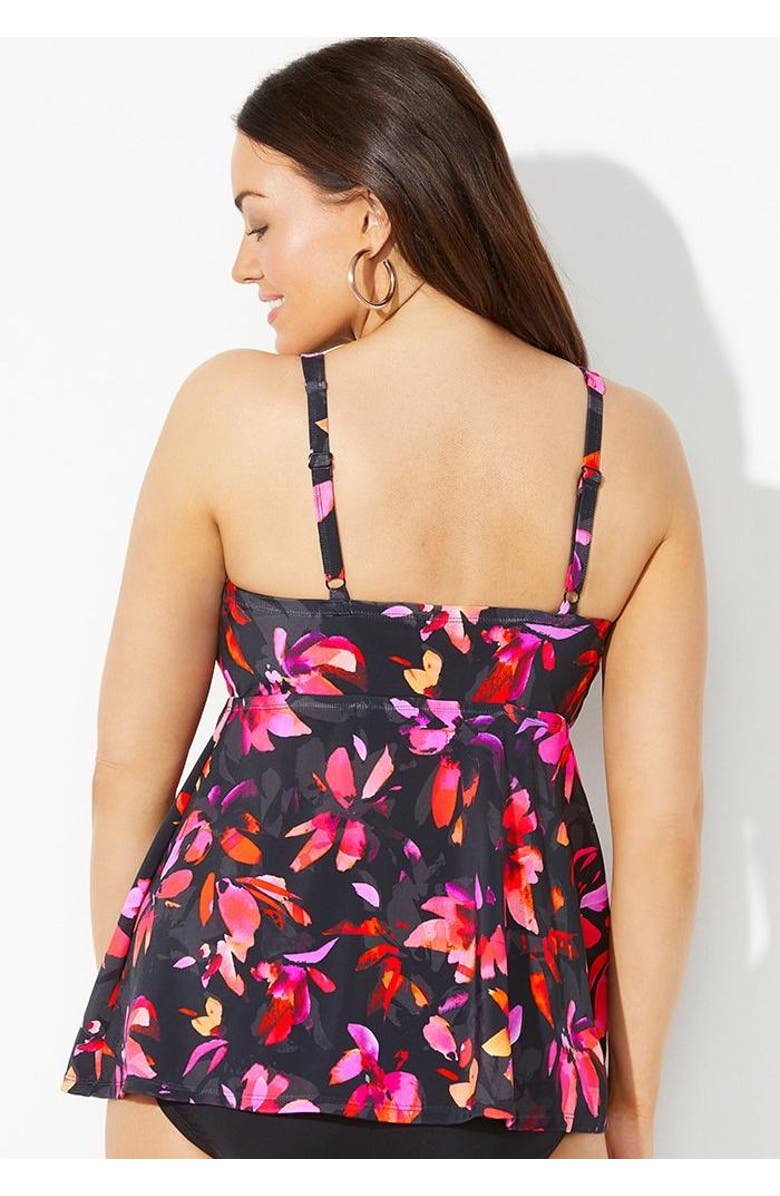 Swimsuits for All Bra Sized Sweetheart Underwire Tankini Top, Alternate, color, Oasis Tropical