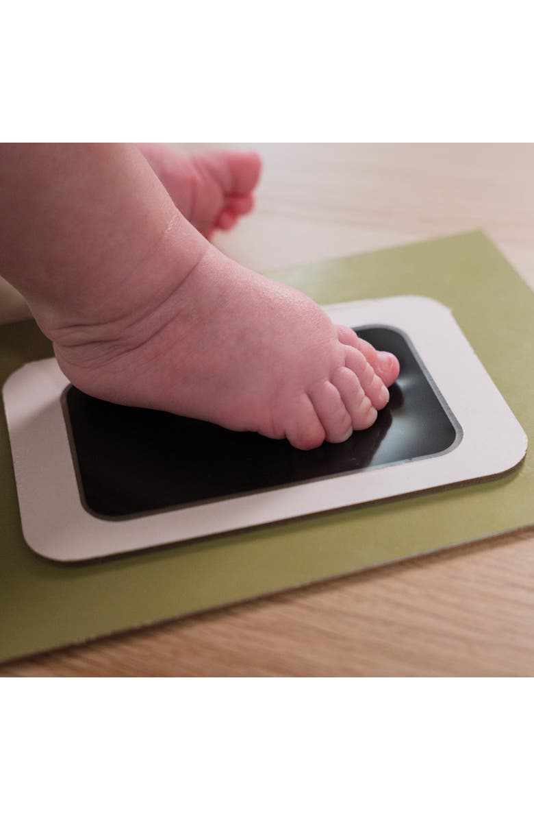 Petit Artichaut Puzzle Frame - Inkless Baby Print Keepsake Kit & Photo Memory Frame, Alternate, color, Ivy Grey