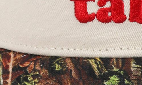 David & Young Santa's Tab Cotton Baseball Cap In Red