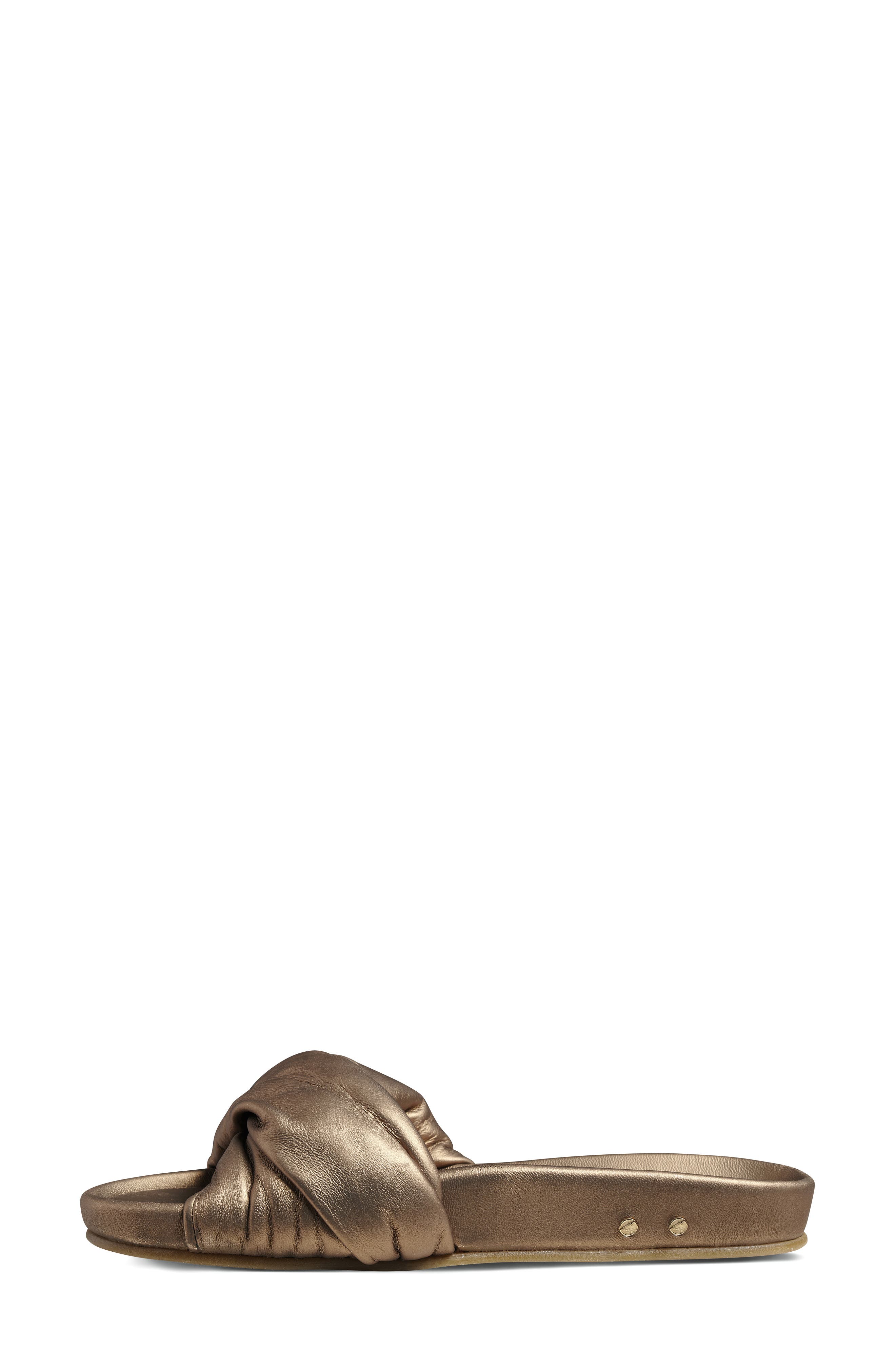 Beek Tesia Slide Sandal, Alternate, color, Mocha Meta