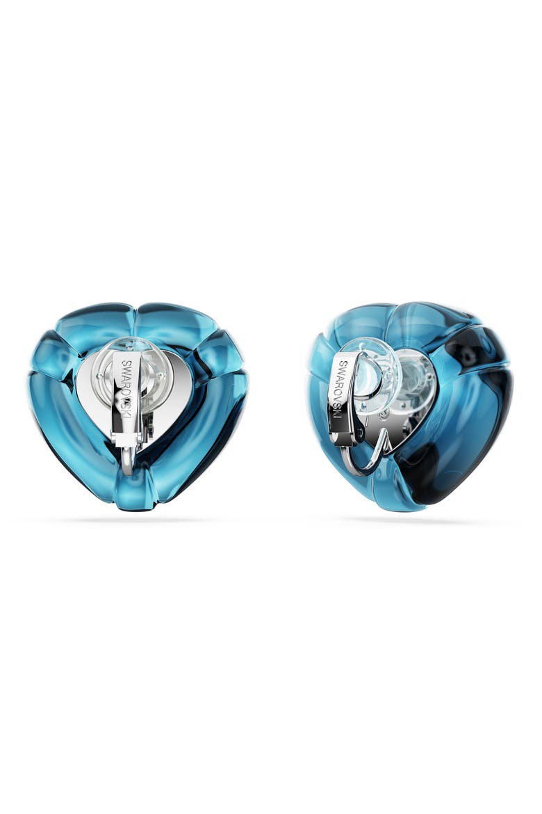 Dulcis Heart Clip-On Earrings, Alternate, color, BLUE