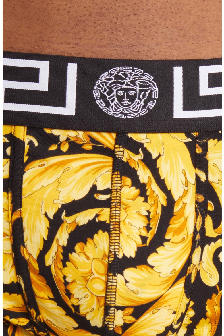Barocco Boxer Briefs, Alternate, color, BLACK/ GOLD