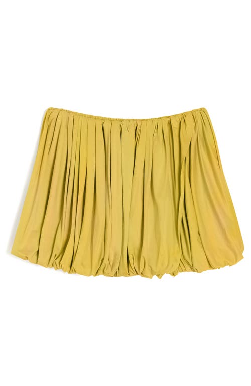 Apparis Levi Bubble Miniskirt In Sulphur