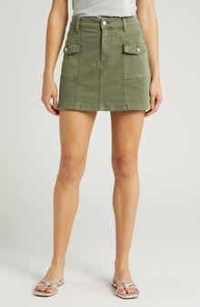 PAIGE Jessie Canvas Cargo Skirt