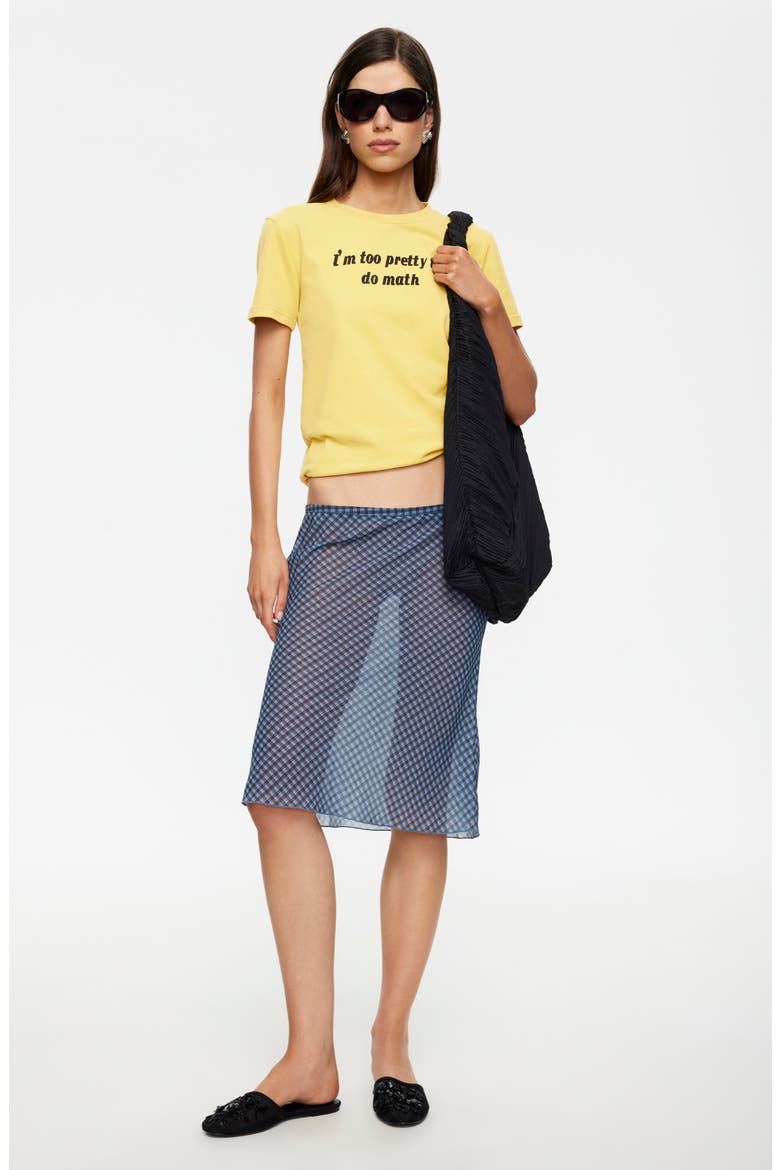 Shoreline Sheer Check Skirt, Alternate, color, SMOKE CHECK