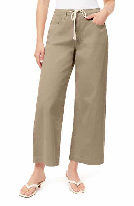 Kensie Kaya Drawstring Wide Leg Denim Pants