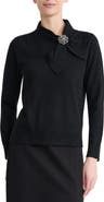 KASPER Pin Tie Sweater