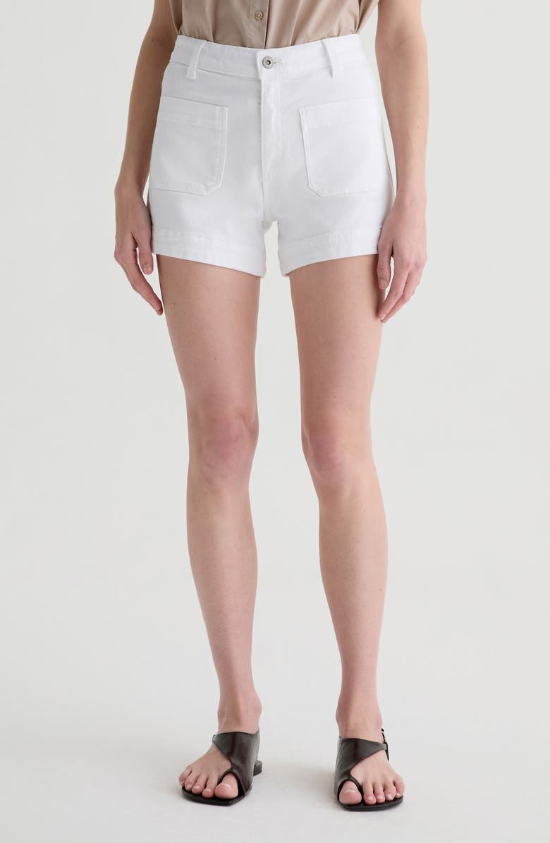 AG Daisy Patch Pocket Denim Shorts, Main, color, 