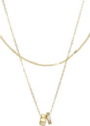 Adornia Set of 2 14k Gold Plated Necklaces