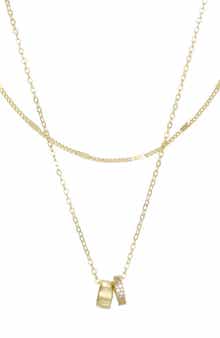 Adornia Set of 2 14k Gold Plated Necklaces