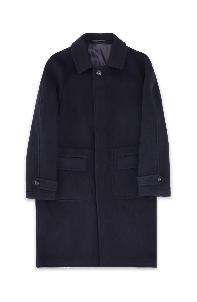 Fortela Vintage Blue Herringbone Coat, Main, color, Blue