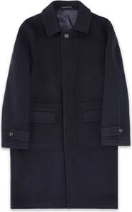 Fortela Vintage Blue Herringbone Coat