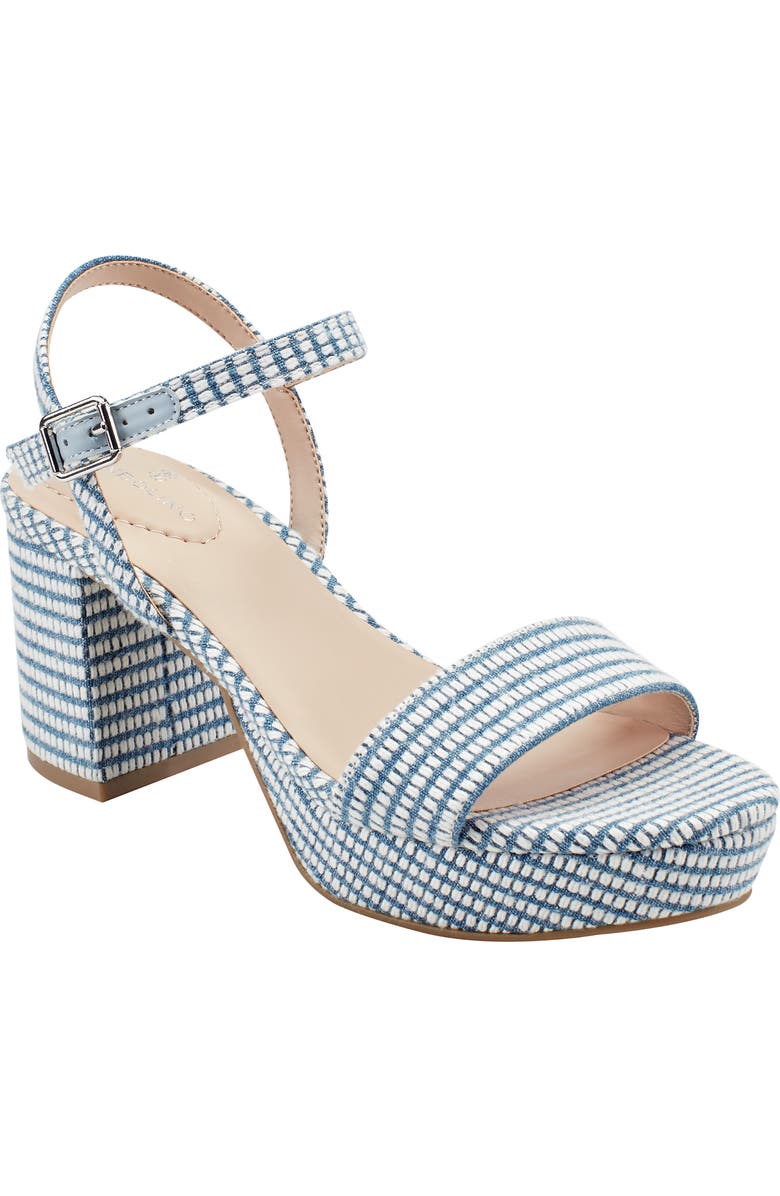 Bandolino Pennie Ankle Strap Platform Sandal, Main, color, Medium Blue