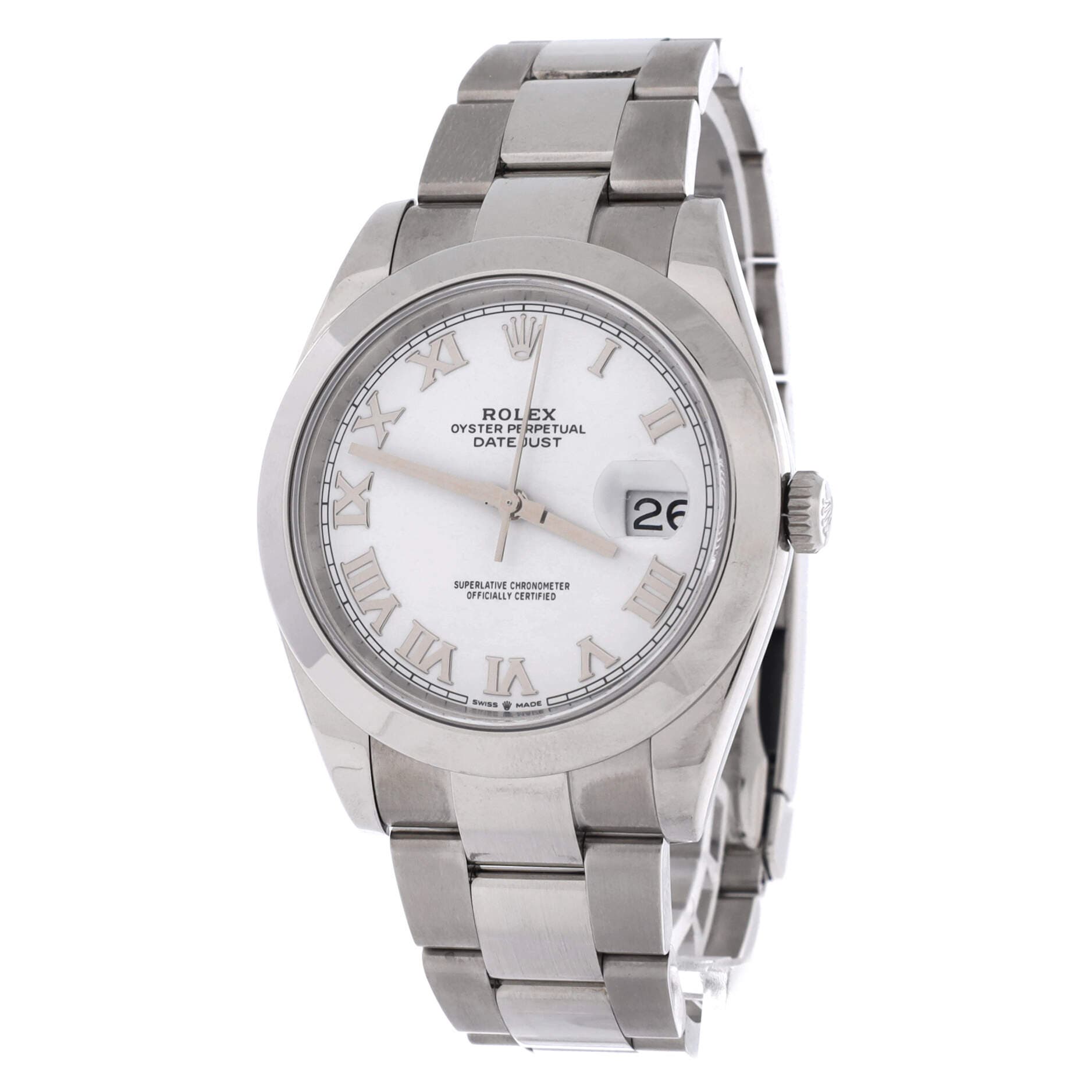 Oyster Perpetual Datejust Automatic Watch Stainless Steel 41, Alternate, color, Metallic Silver