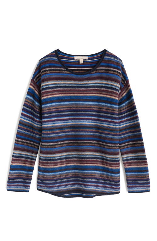 Seasalt Cornwall Fruity Ii Stripe Merino Wool Blend Sweater In Blue