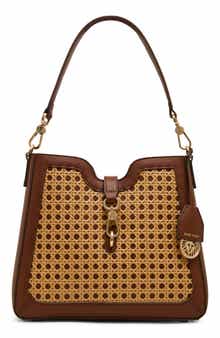 Anne Klein Straw Bucket Bag