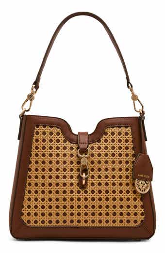 Anne Klein Straw Bucket Bag