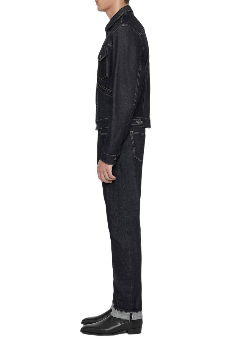 Slim Straight Leg Selvedge Jeans, Alternate, color, INDIGO SELVEDGE