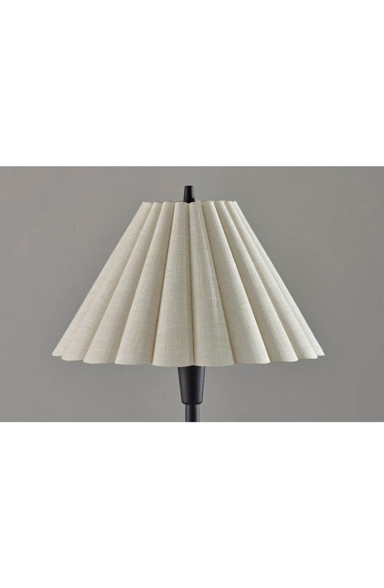 ADESSO LIGHTING Scallop Floor Lamp, Alternate, color, Black