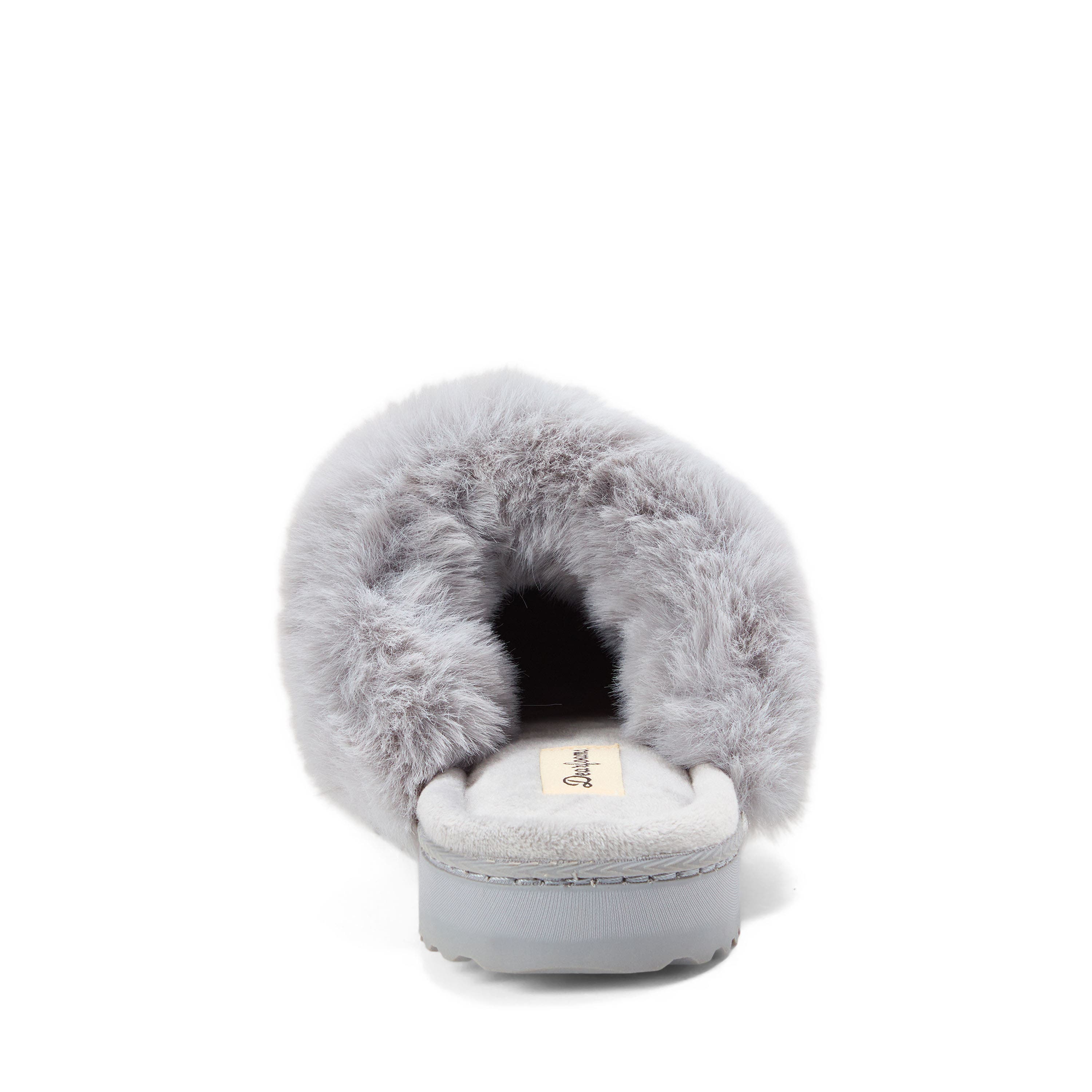 Courtney Knit Scuff Slipper, Alternate, color, GREY