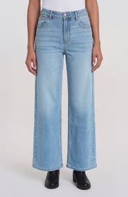 Sanctuary Denim Ekara Mid Rise Slim Wide Leg Jeans