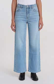 Sanctuary Denim Ekara Mid Rise Slim Wide Leg Jeans