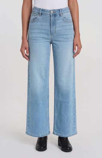 Sanctuary Denim Ekara Mid Rise Slim Wide Leg Jeans